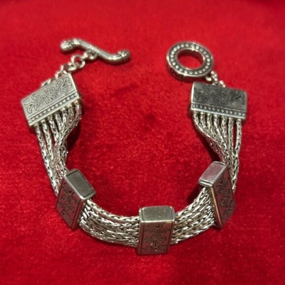 BRIGHTON “French Quarter Ophelia” Flower Toggle BRACELET - Picture 3 of 8